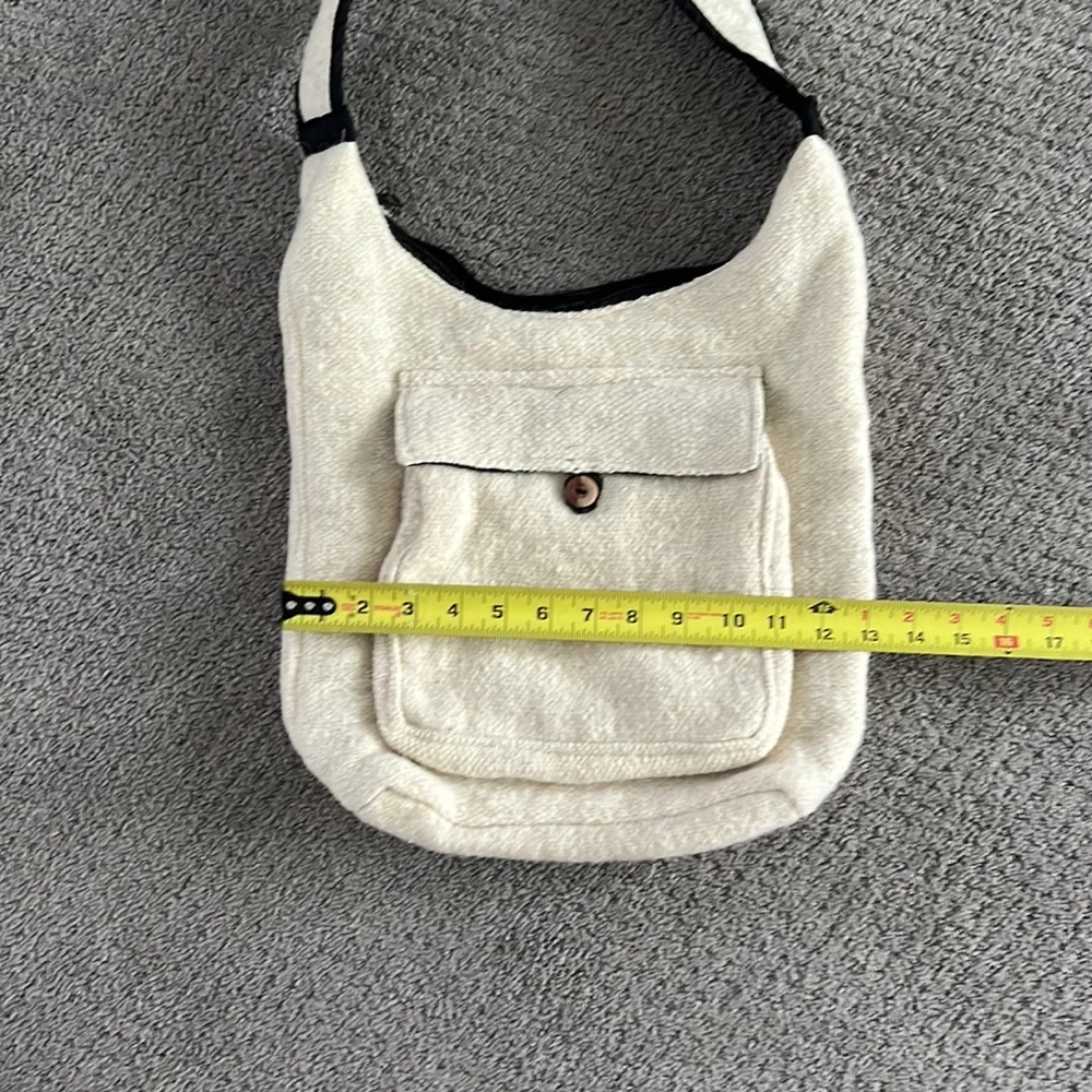 NEW 100% Wool Small Crossbody Messenger Bag - Picture 6 of 9